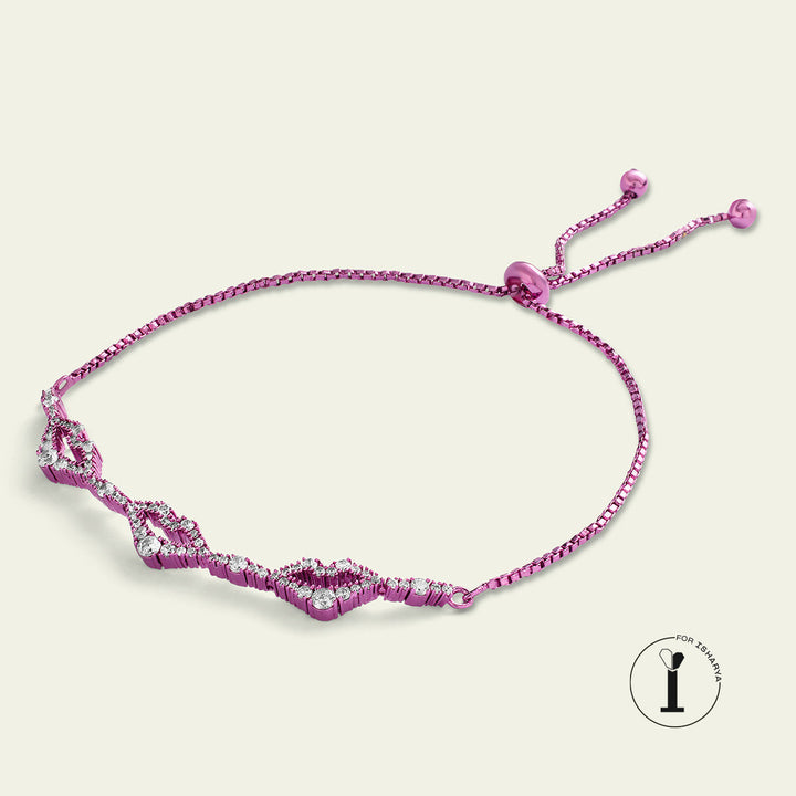 Pink Bracelet Wristwear for Women by Isharya | Modern Indian Jewellery