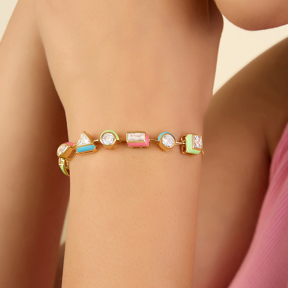 Multicolour Enamel Bracelet 