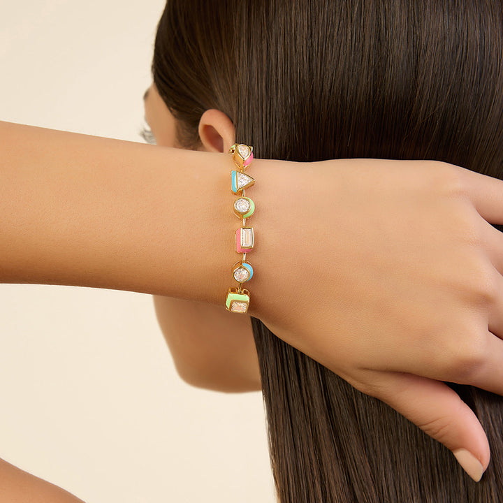 Multicolour Enamel Bracelet 