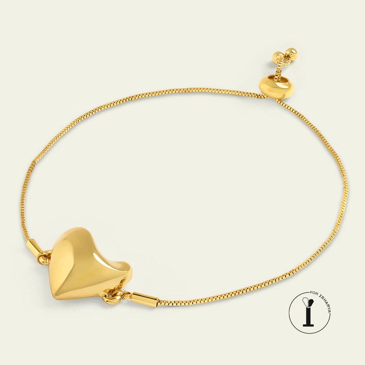 Gold Heart Bracelet 