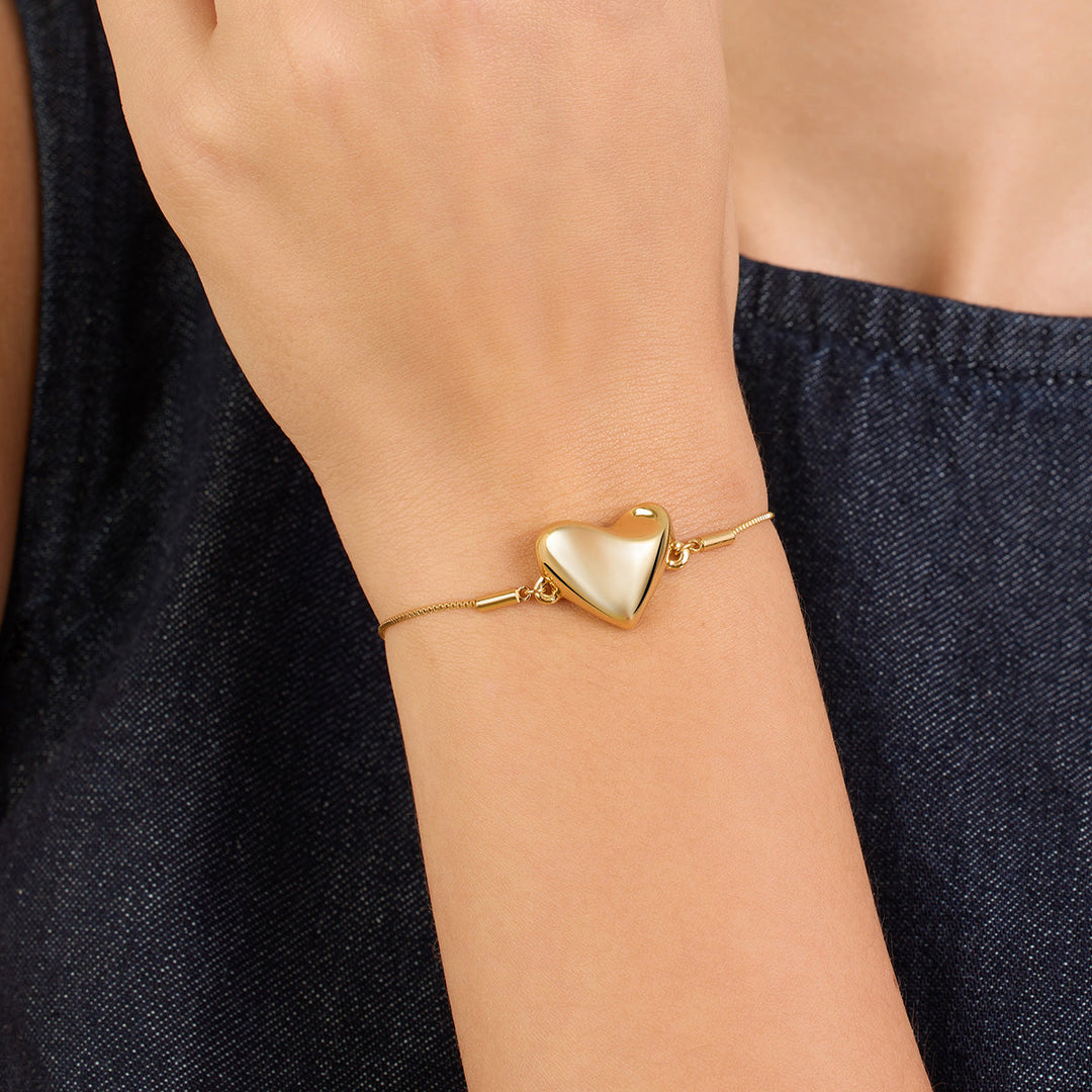 Gold Heart Bracelet 