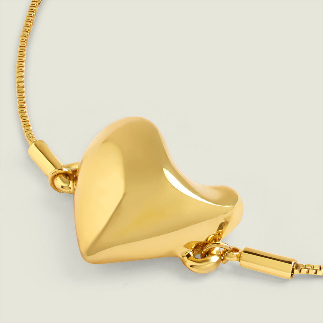 Gold Heart Bracelet 