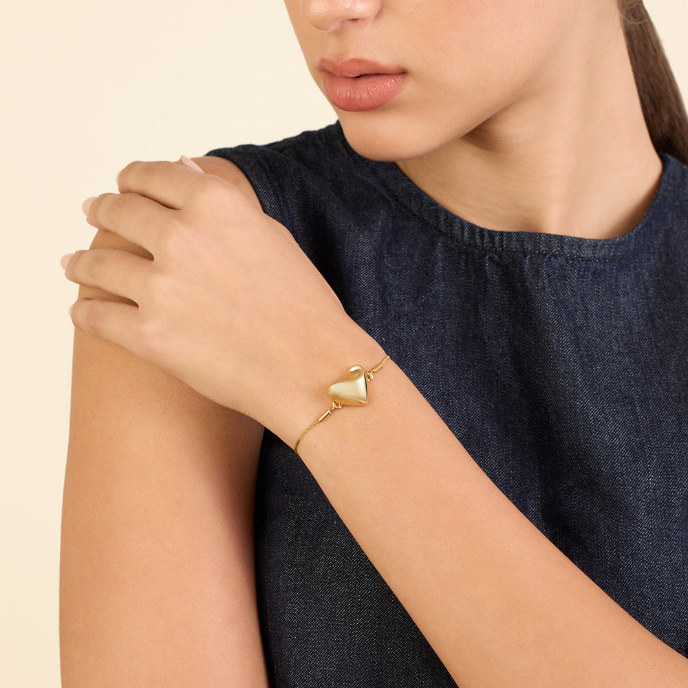 Gold Heart Bracelet 