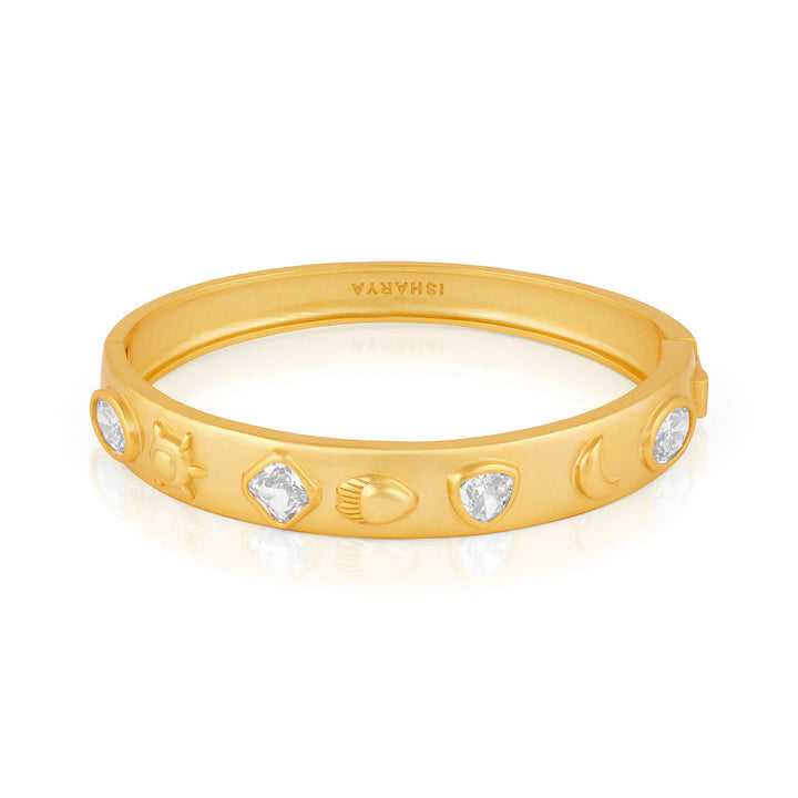 Mirror Oval Hinge Bangle