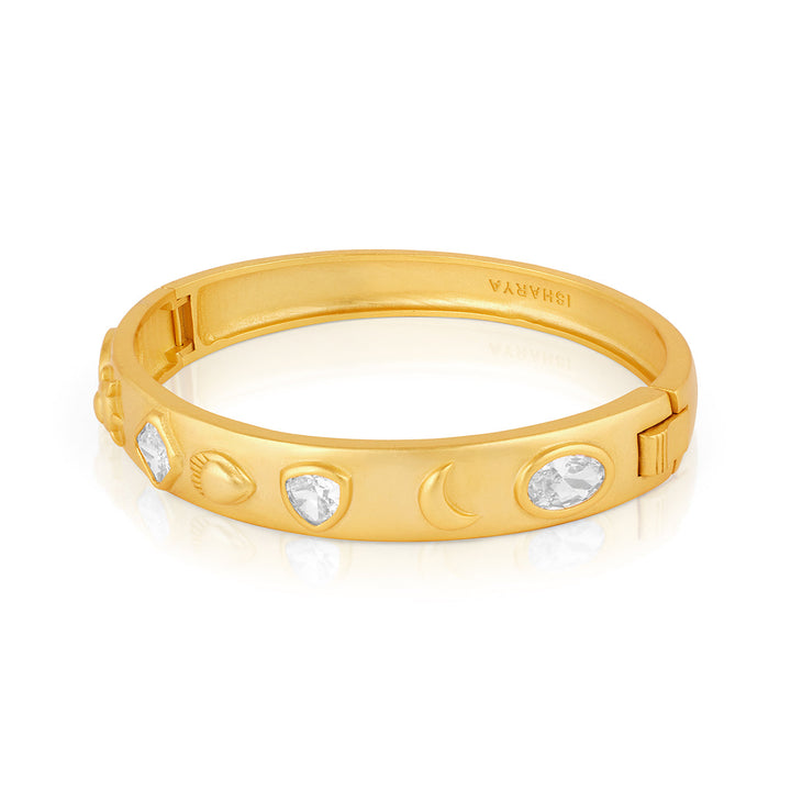 Mirror Oval Hinge Bangle