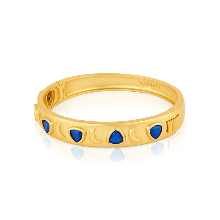 Sapphire Oval Hinge Bangle