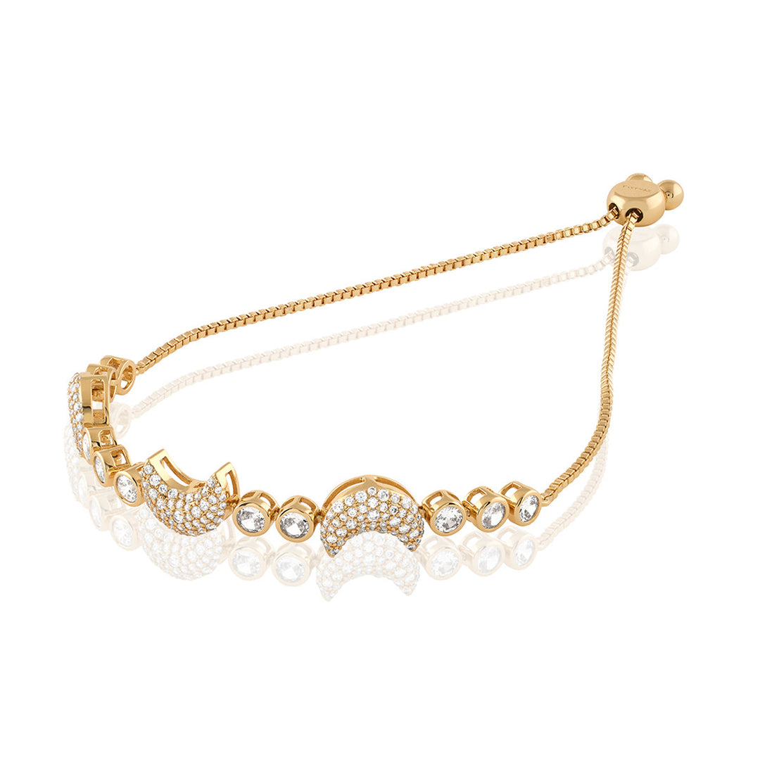 Crescent Moon Bolo Bracelet