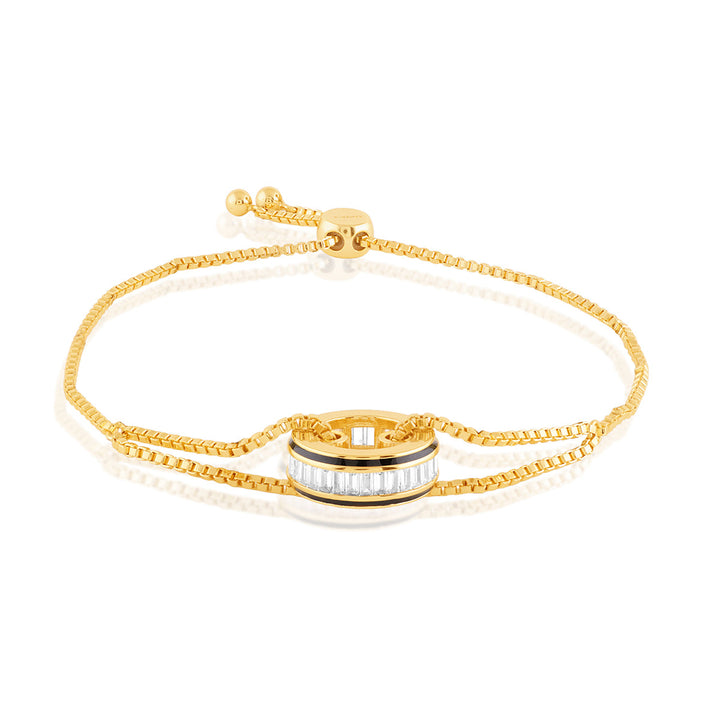Vysion Bolo Bracelet In 18Kt Gold Plated