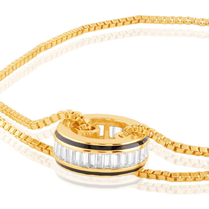 Vysion Bolo Bracelet In 18Kt Gold Plated