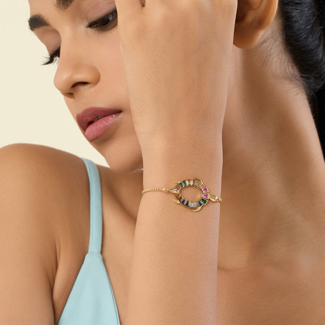 Koorma  Multi-coloured Bolo Bracelet