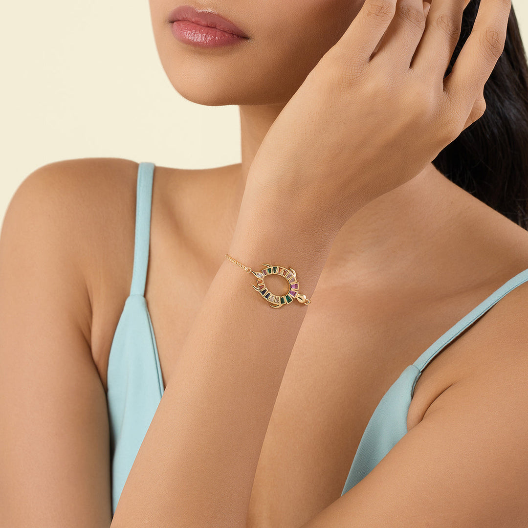 Koorma  Multi-coloured Bolo Bracelet