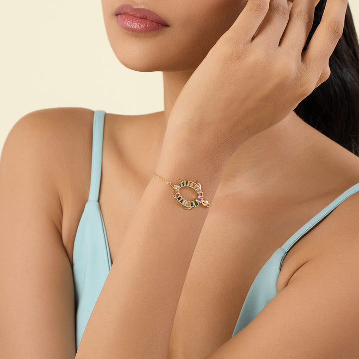 Koorma  Multi-coloured Bolo Bracelet