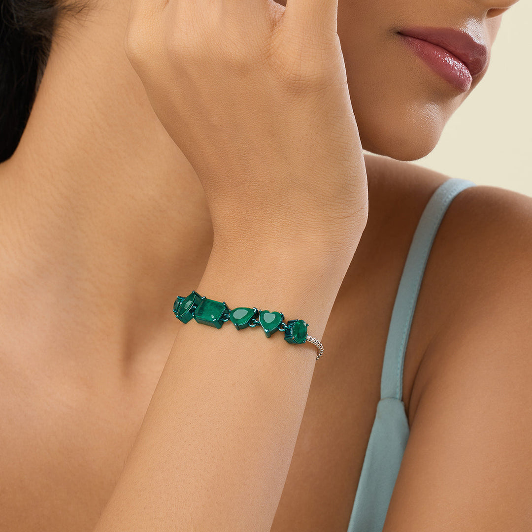 Elara Emerald Bracelet