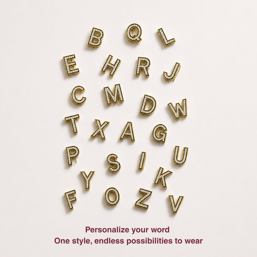Alphabet Bag Charm