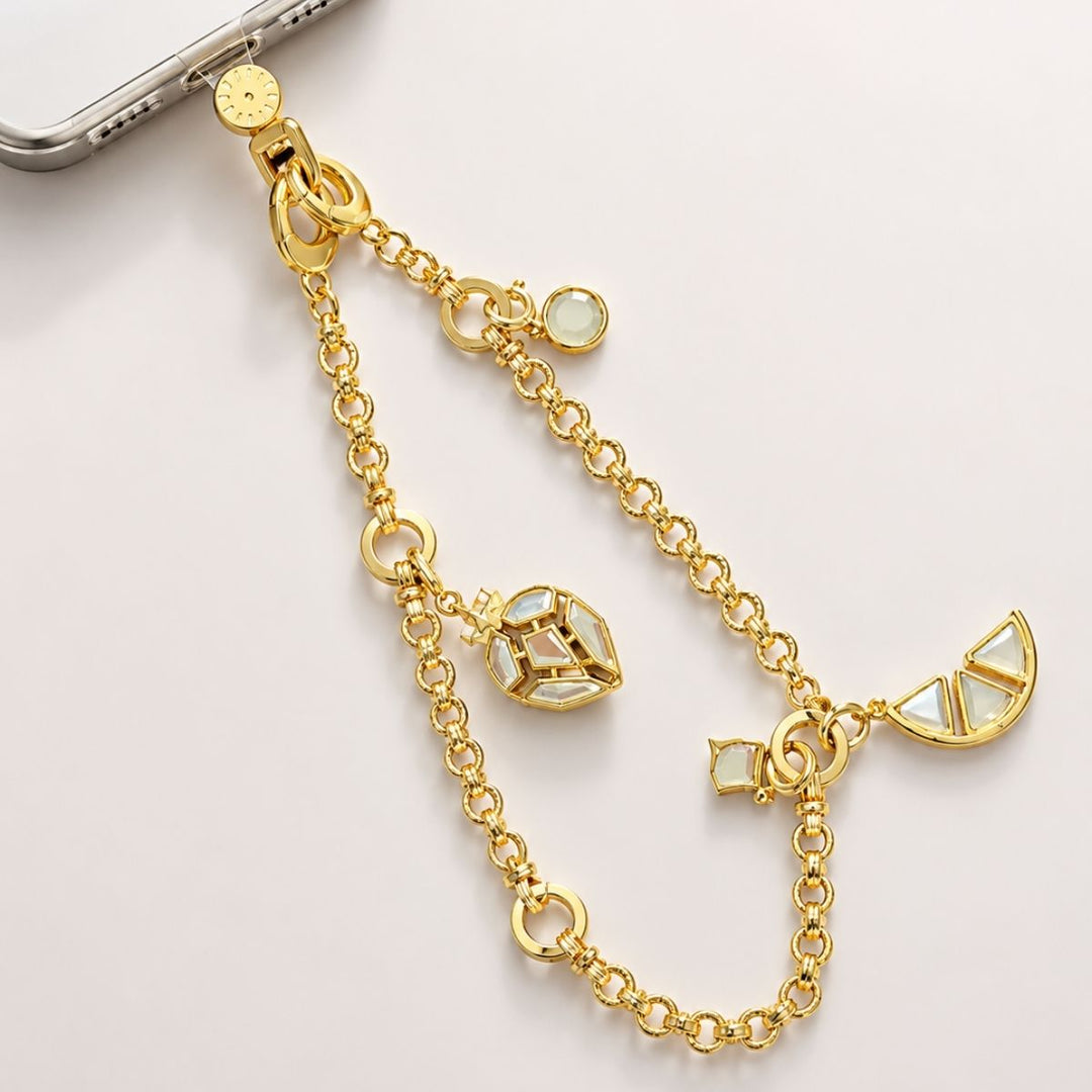 Geometra Mirror Phone Chain