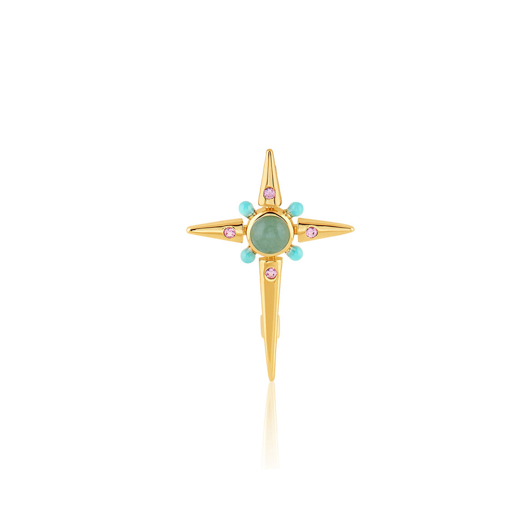 Cosmic Cross Brooch