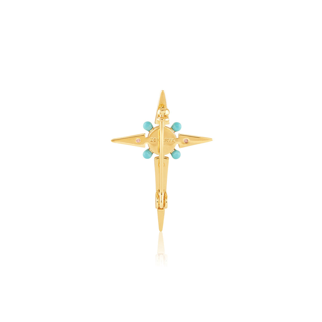 Cosmic Cross Brooch