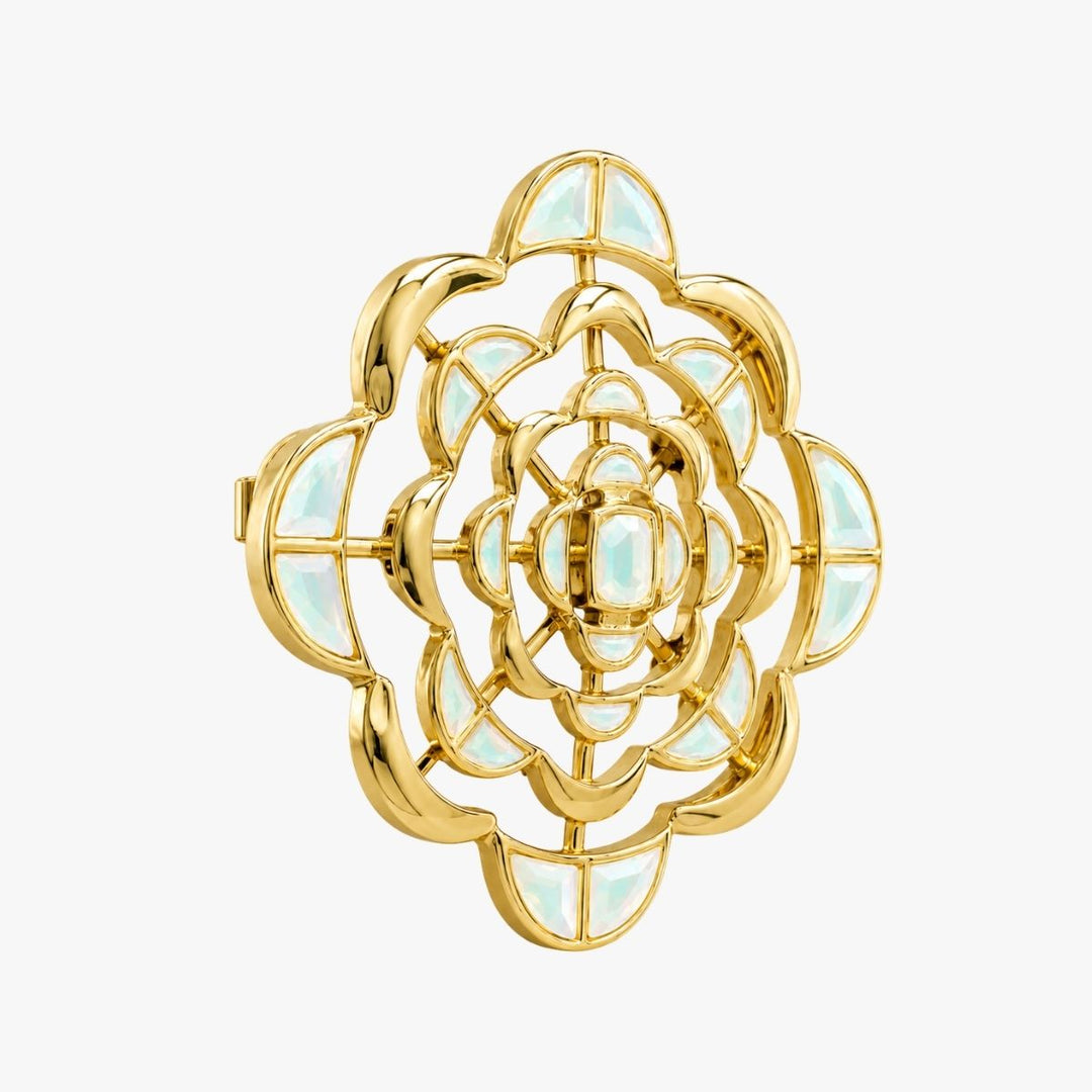 Spirula Versatile Mirror Brooch Necklace