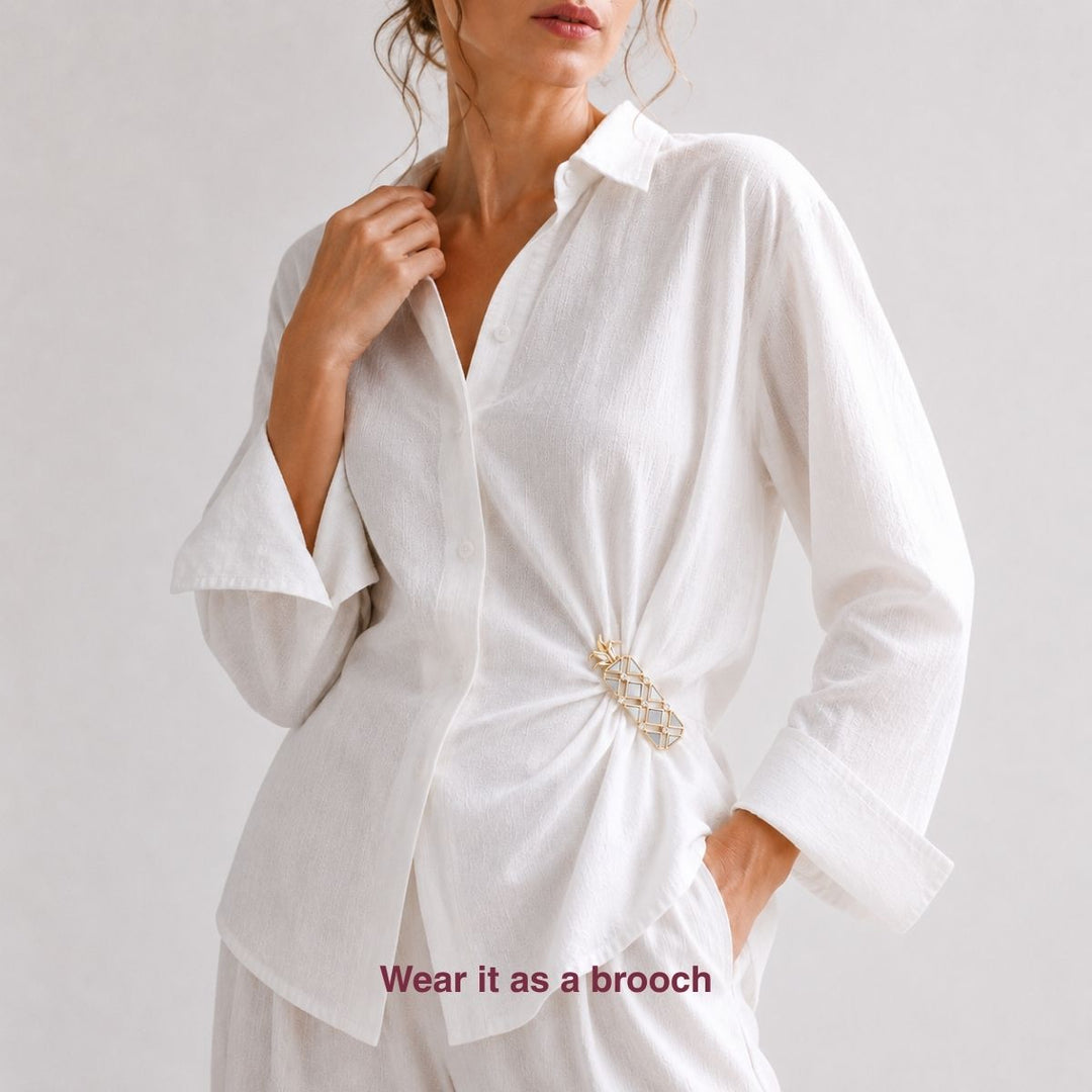 Pino Versatile Mirror Brooch Necklace