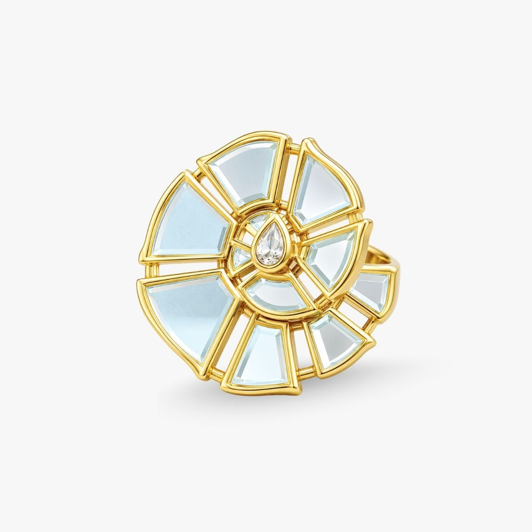 Conch Versatile Mirror Brooch Necklace