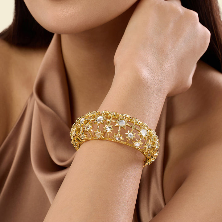 Celeste Mirror Dome Cocktail Cuff