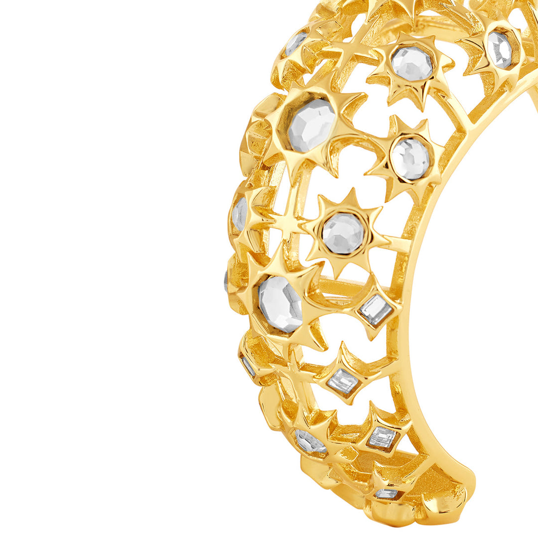 Celeste Mirror Dome Cocktail Cuff