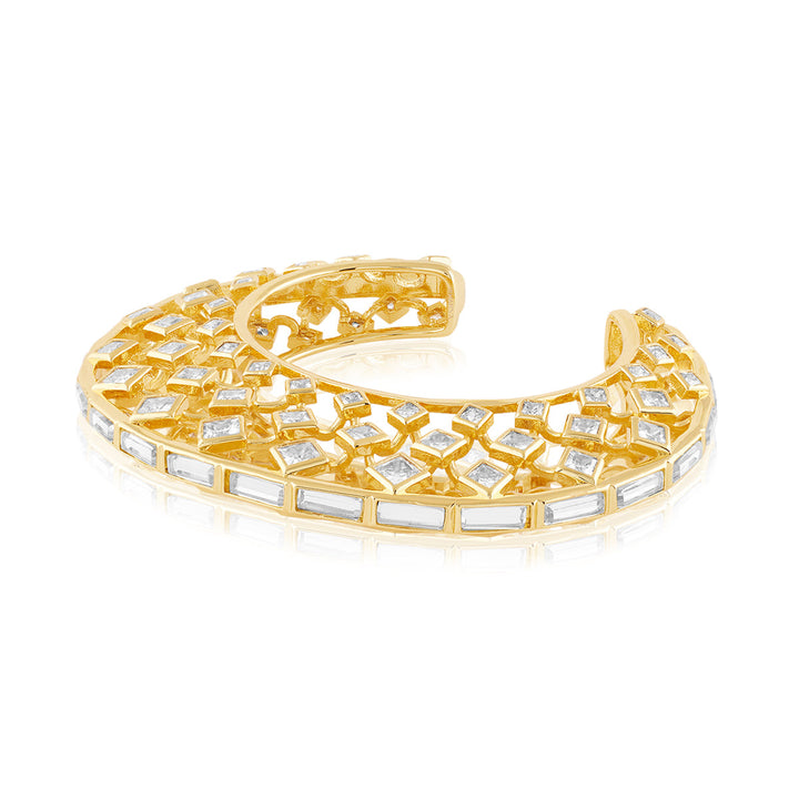 Shiza Mirror & CZ Statement Cuff