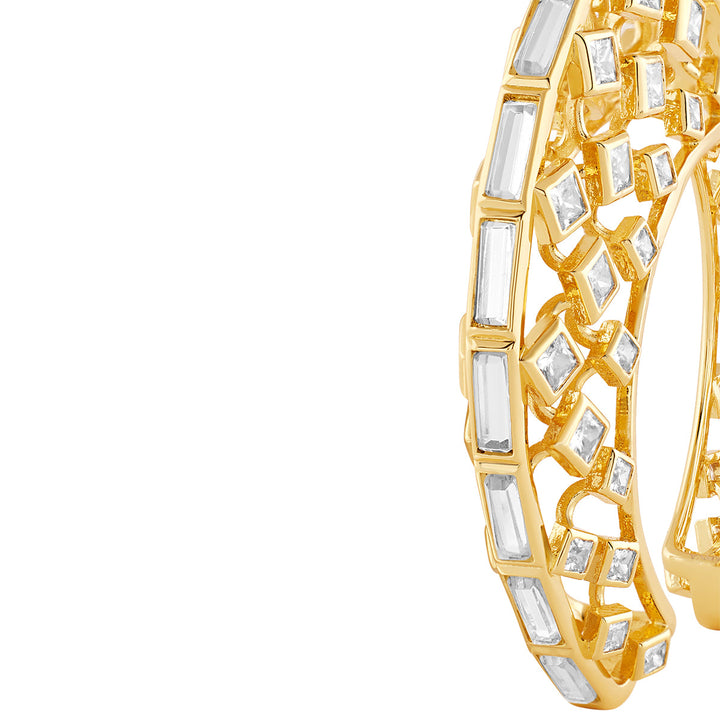 Shiza Mirror & CZ Statement Cuff