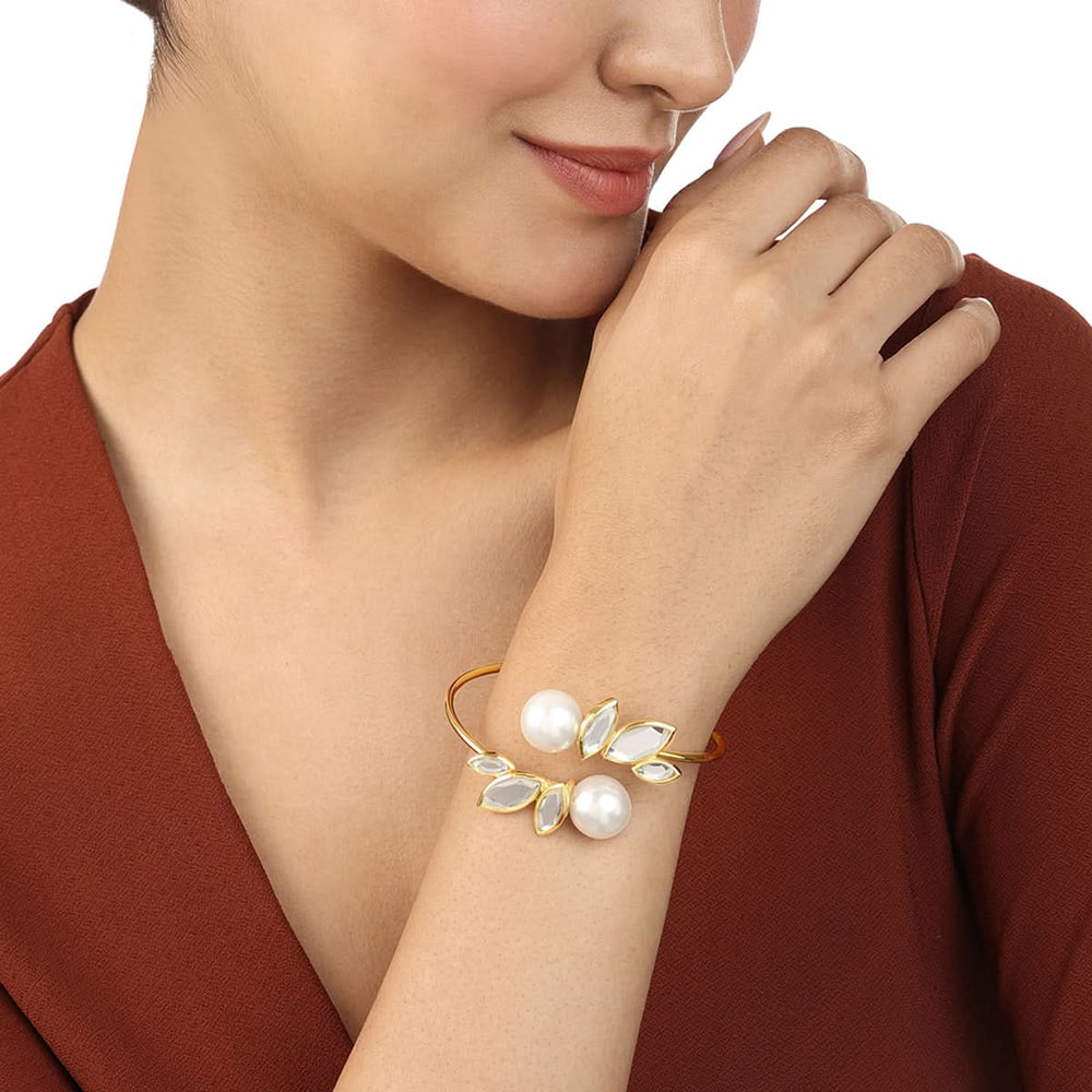 Perla Duo Bracelet for Women by Isharya | Modern Indian Jewellery