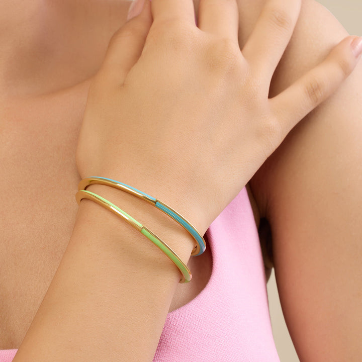 Green & Blue Stackable Cuffs