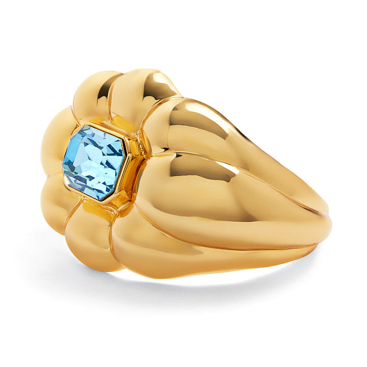 Aqua Gold Statement Cuff