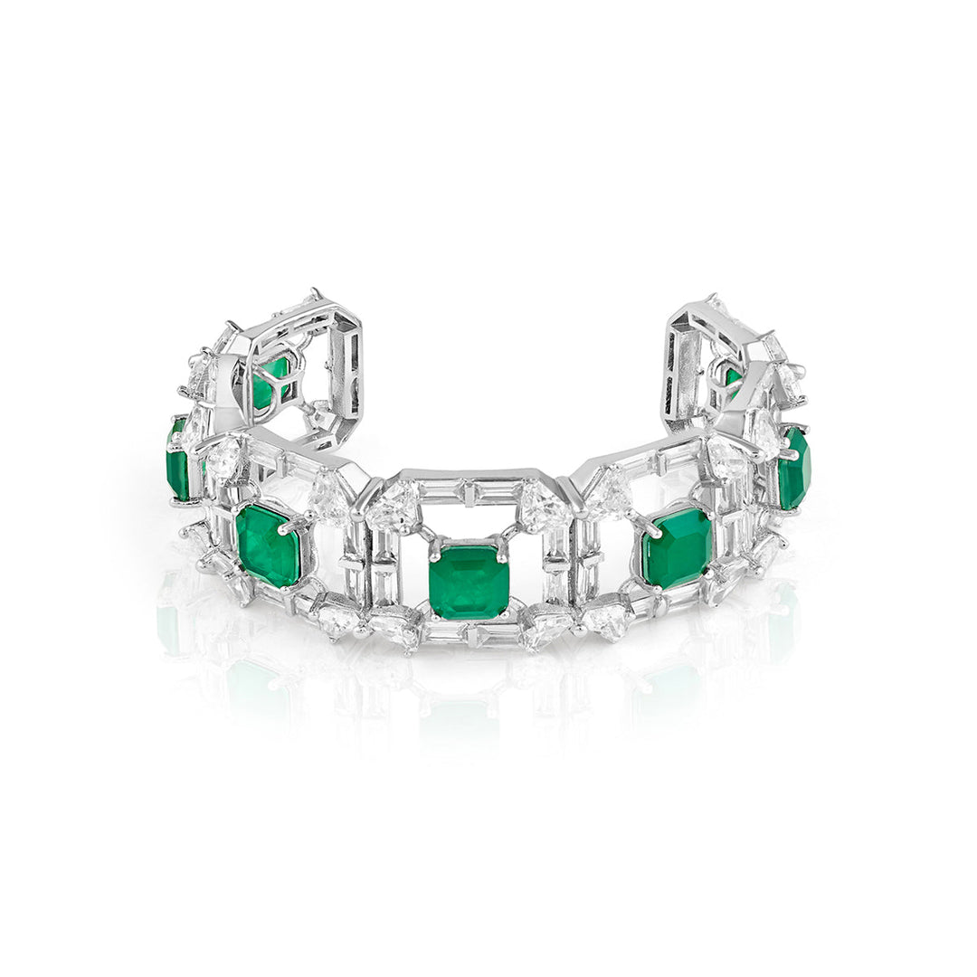 Emerald Halo Cuff