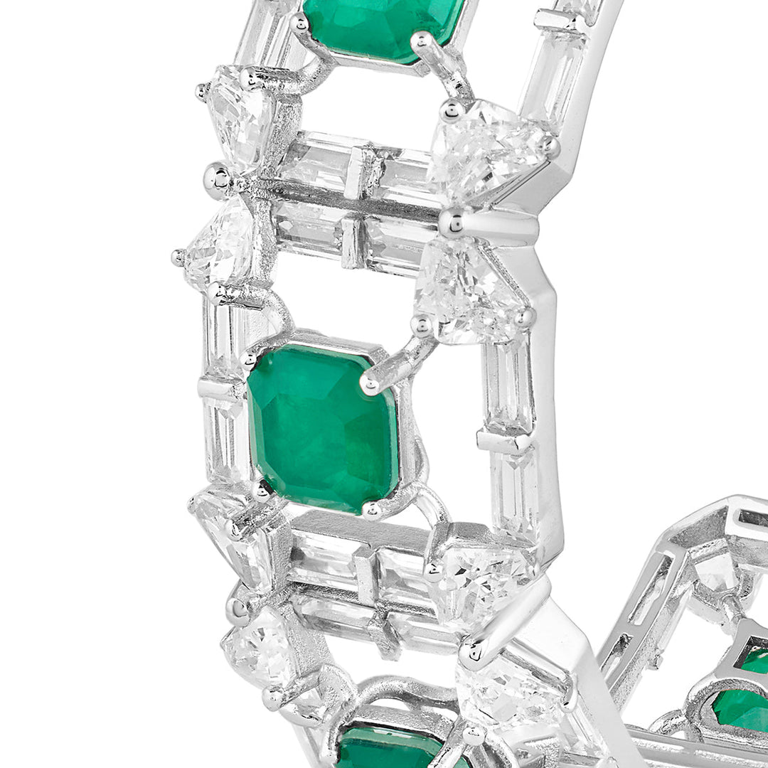 Emerald Halo Cuff