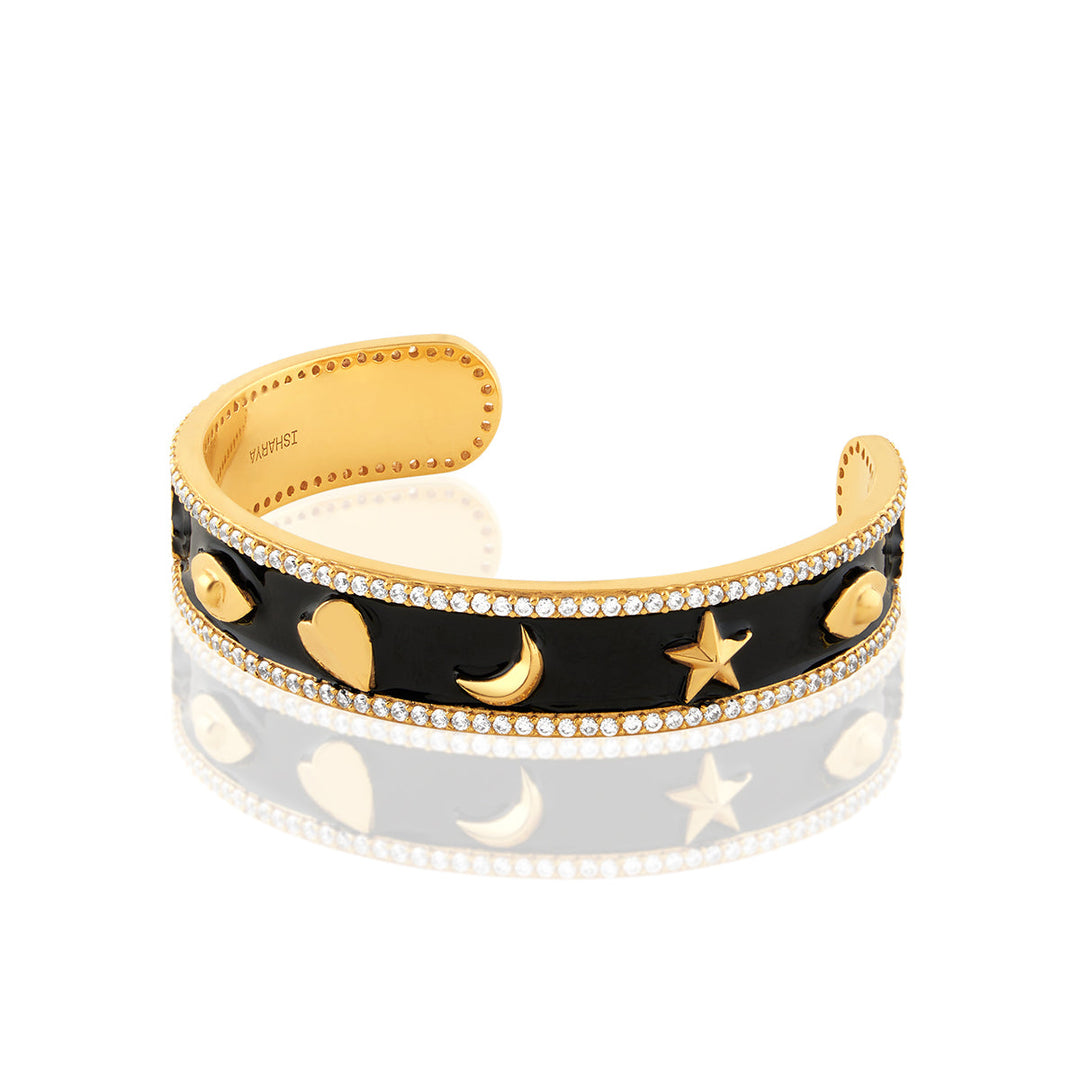 Lucky Charms Black Bangle