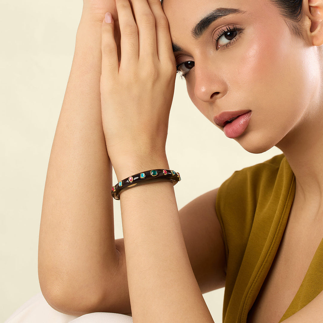 Midnight Resin Slim Cuff 