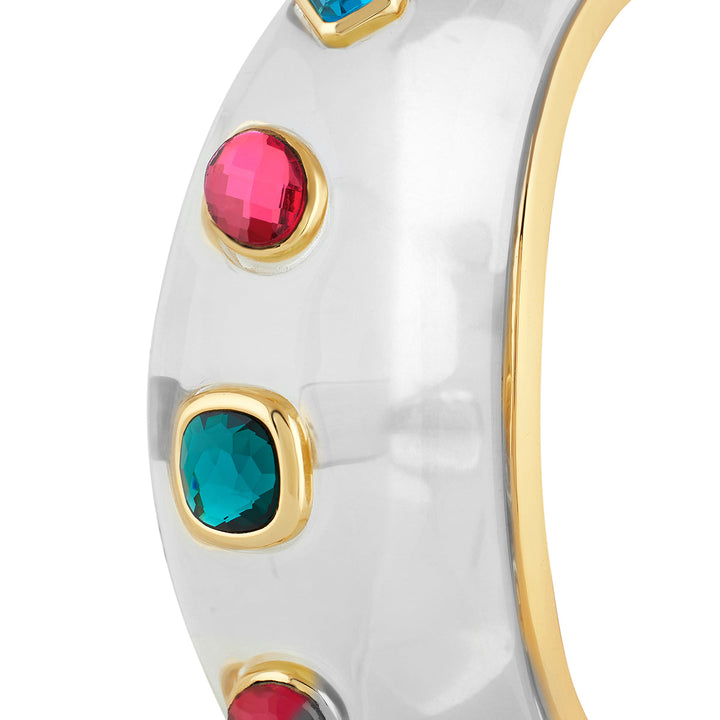 Clear Resin Statement Cuff 