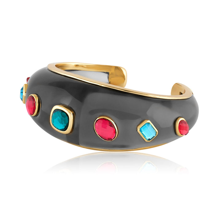 Black Resin Statement Cuff 