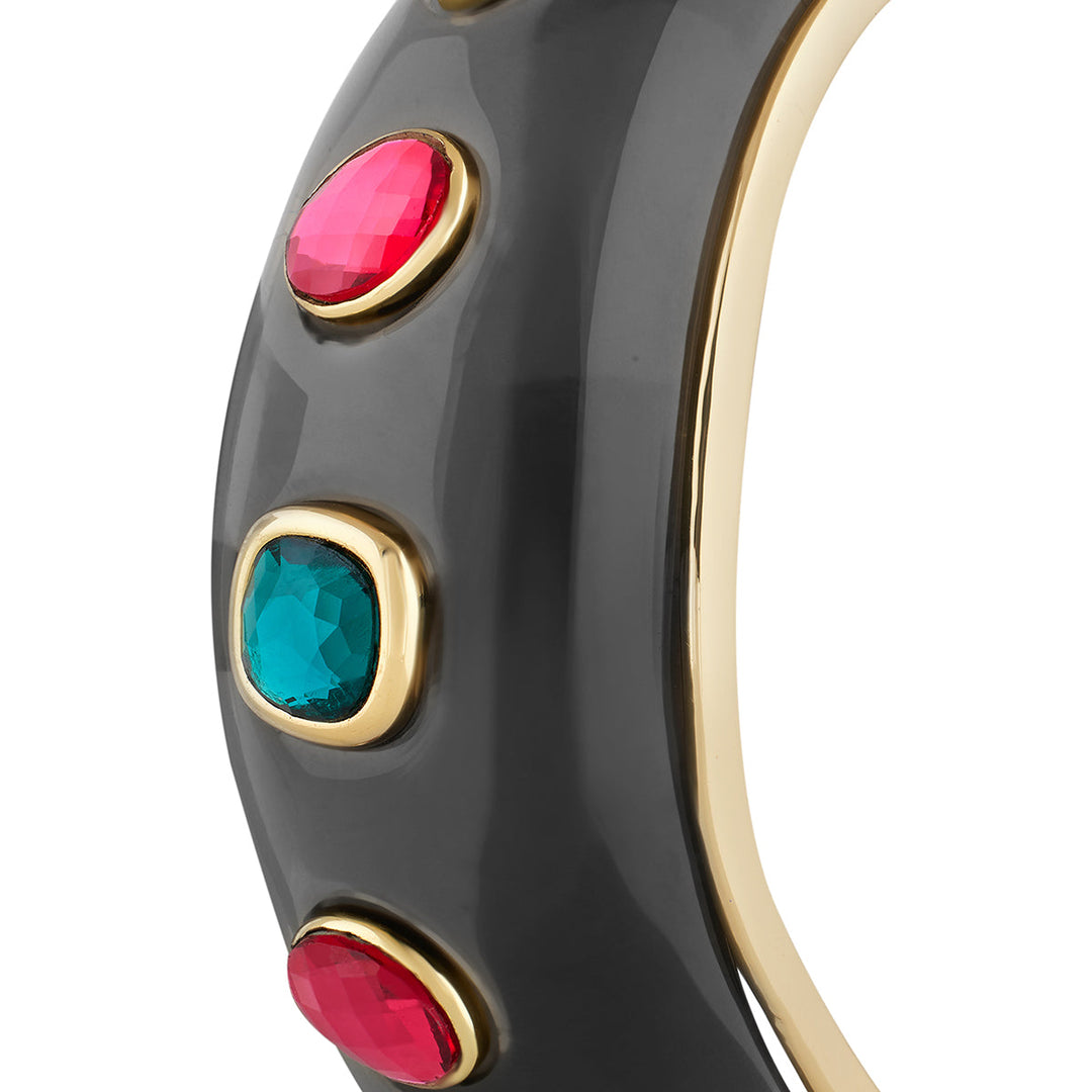 Black Resin Statement Cuff 