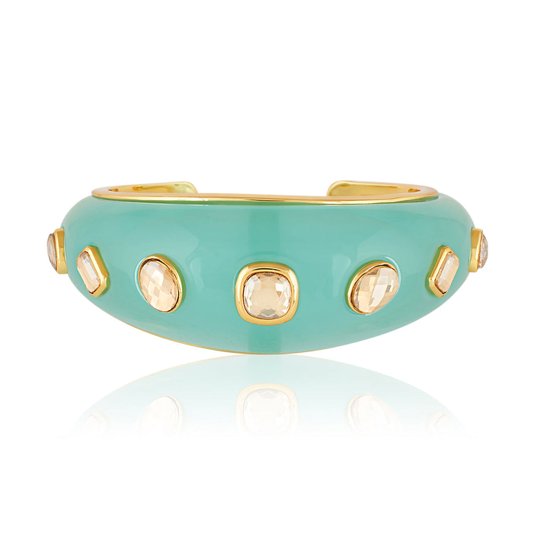 Turquoise Resin Statement Cuff 