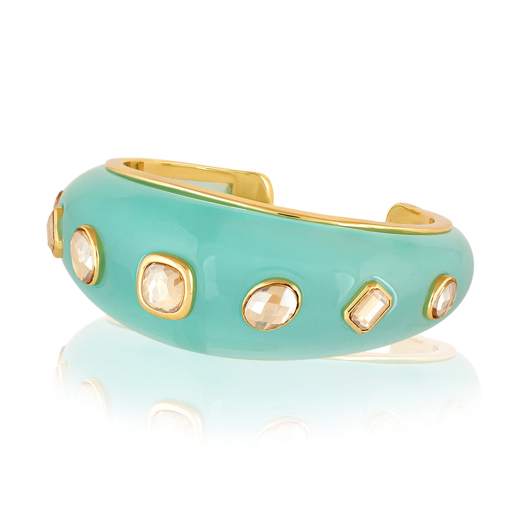 Turquoise Resin Statement Cuff 