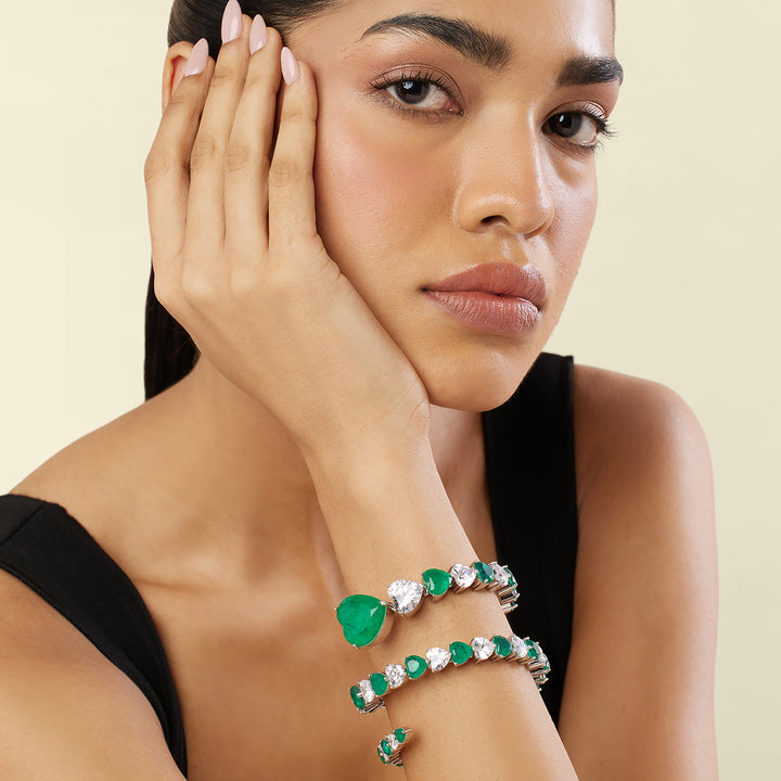 Emerald Enchantment Wrap Cuff