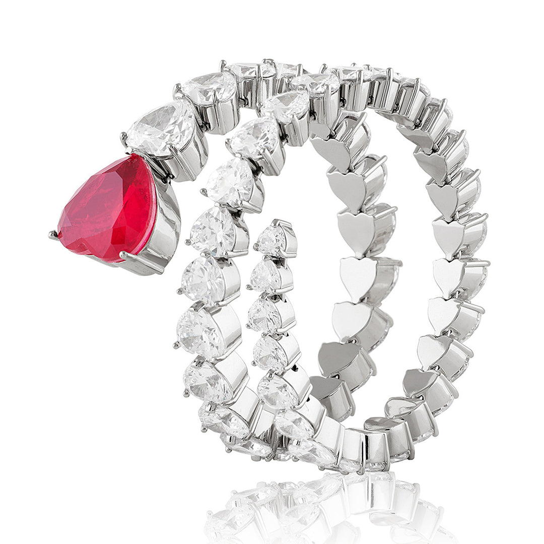 Ruby Enchantment Wrap Cuff
