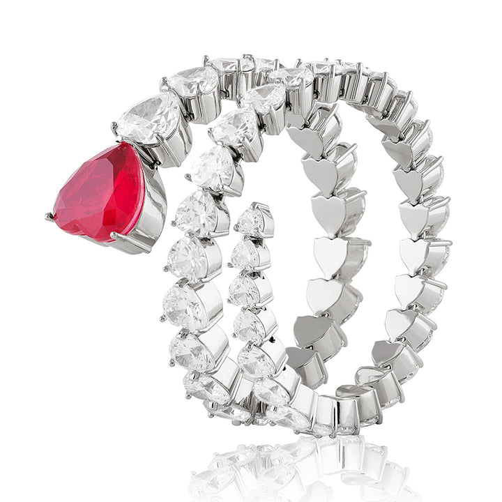 Ruby Enchantment Wrap Cuff