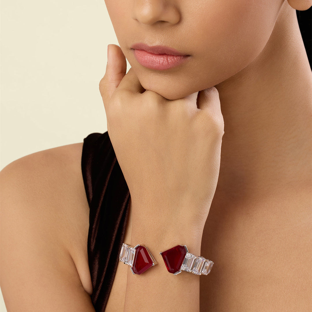 Irisa Ruby Cuff Bracelet