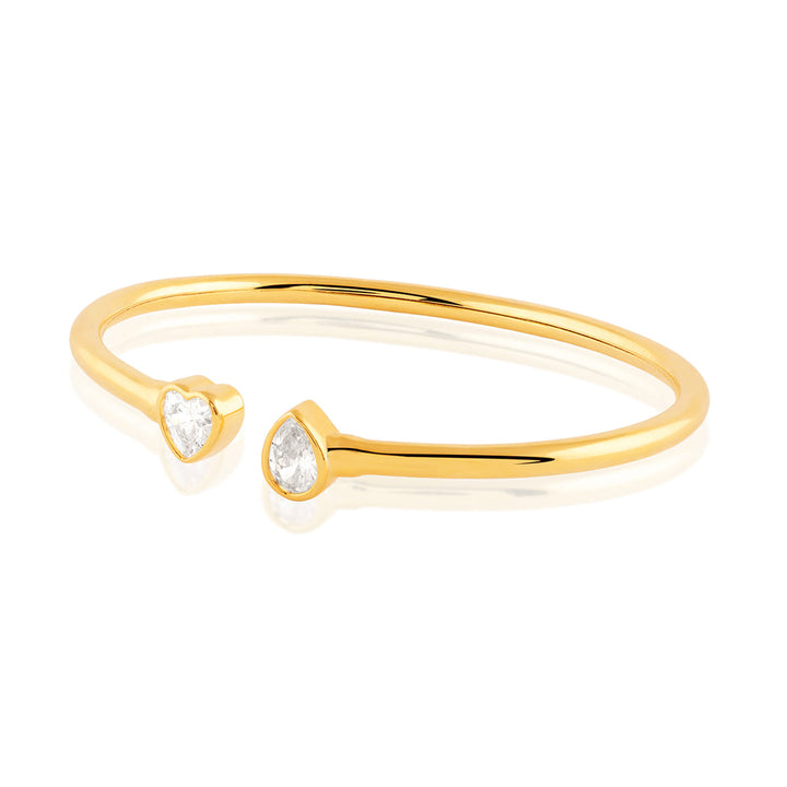 Nuitra Cuff Bracelet In 18Kt Gold Plated