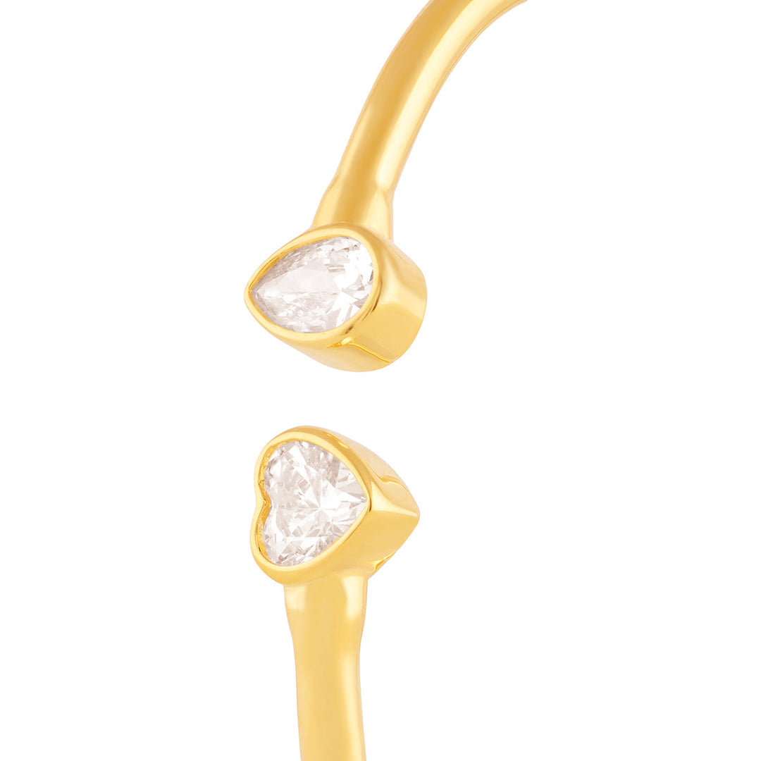 Nuitra Cuff Bracelet In 18Kt Gold Plated