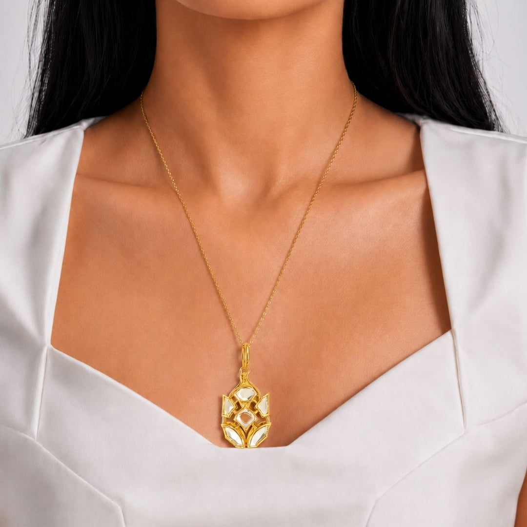 Pine Mirror Versatile Charm Necklace