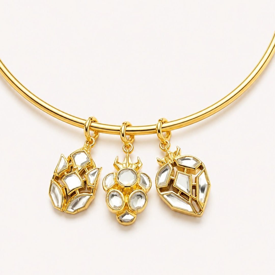 Pine Mirror Versatile Charm Necklace
