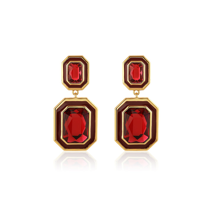 Red Party Girl Earrings