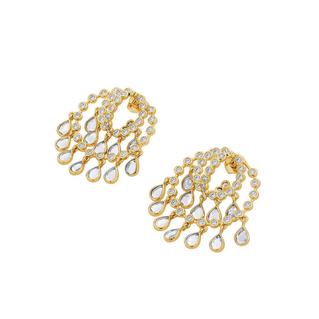 Multi Chandelier Earring for Women by Isharya | Modern Indian Jewellery